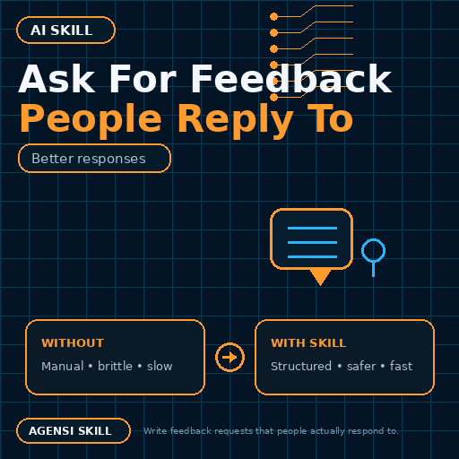 Ask For Feedback People Reply To