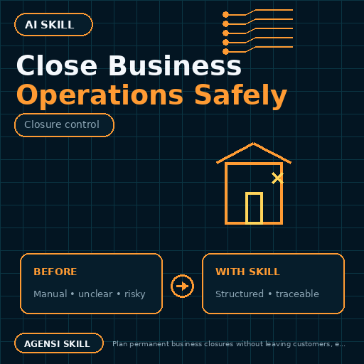 Close Business Operations Safely