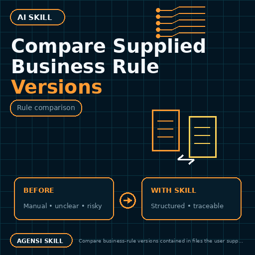 Compare Supplied Business Rule Versions