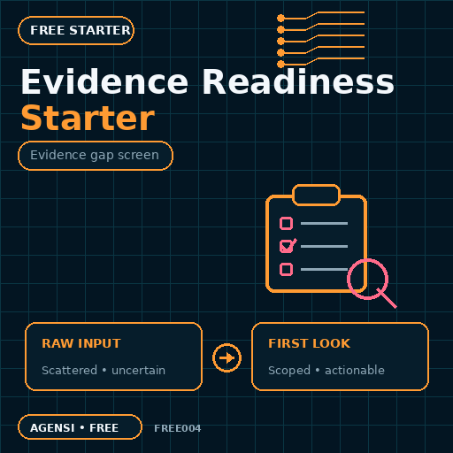 Evidence Readiness Starter