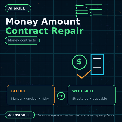 Money Amount Contract Repair