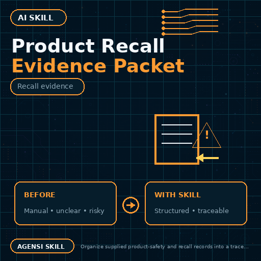 Product Recall Evidence Packet