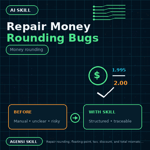 Repair Money Rounding Bugs
