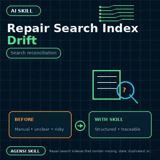 Repair Search Index Drift