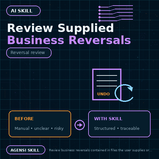 Review Supplied Business Reversals