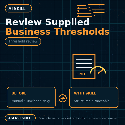 Review Supplied Business Thresholds
