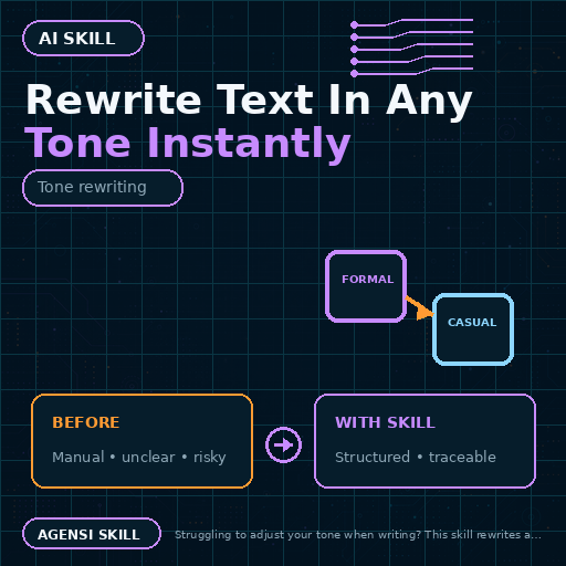 Rewrite Text In Any Tone Instantly