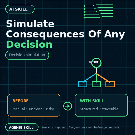 Simulate Consequences Of Any Decision