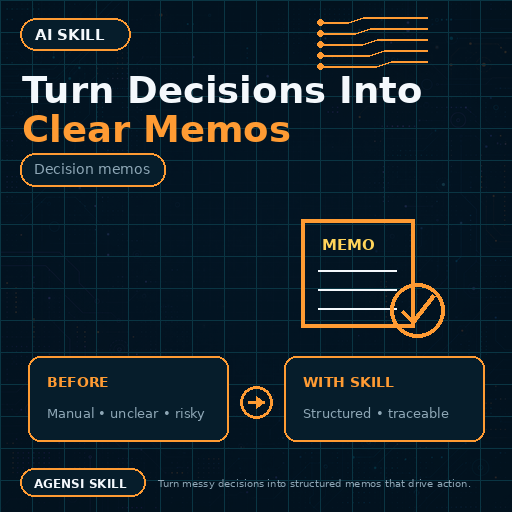 Turn Decisions Into Clear Memos