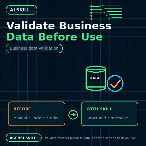 Validate Business Data Before Use