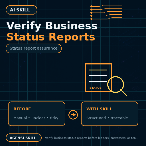 Verify Business Status Reports