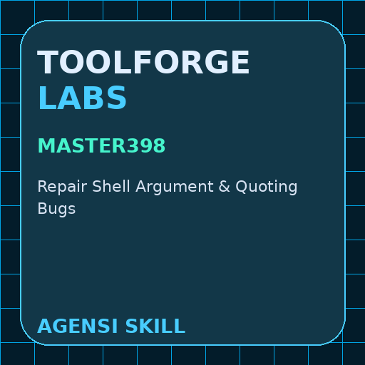 Repair Shell Argument & Quoting Bugs