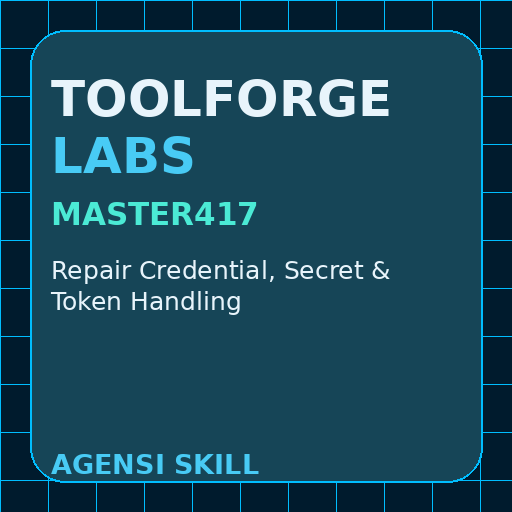 Repair Credential, Secret & Token Handling