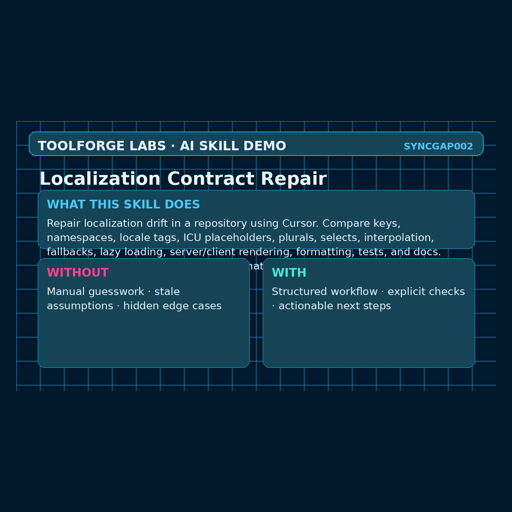 Localization Contract Repair