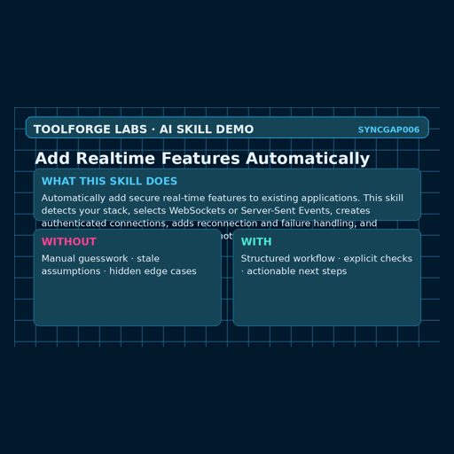 Add Realtime Features Automatically