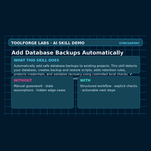 Add Database Backups Automatically
