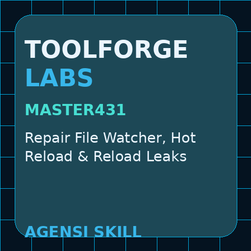 Repair File Watcher, Hot Reload & Reload Leaks