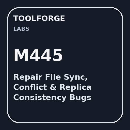 Repair File Sync, Conflict & Replica Consistency Bugs