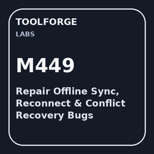 Repair Offline Sync, Reconnect & Conflict Recovery Bugs