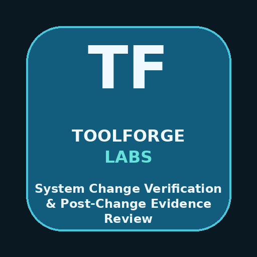 System Change Verification & Post-Change Evidence Review