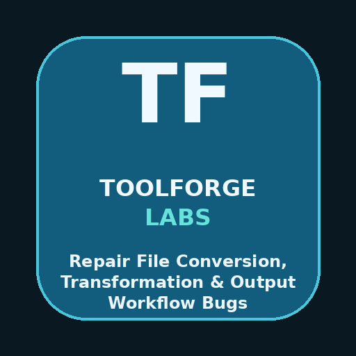 Repair File Conversion, Transform & Output Workflow Bugs