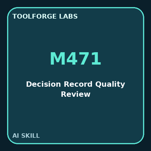 Decision Record Quality Review