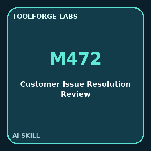 Customer Issue Resolution Review