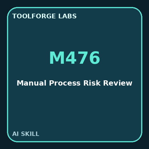 Manual Process Risk Review