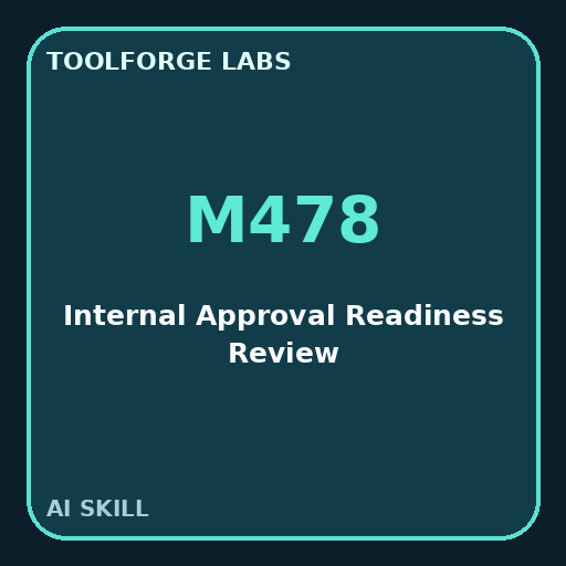 Internal Approval Readiness Review