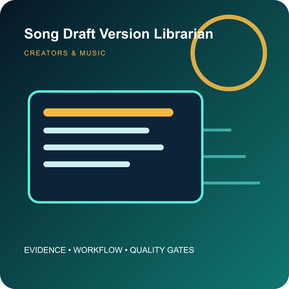 Song Draft Version Librarian