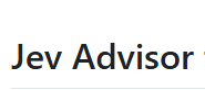 jev advisor